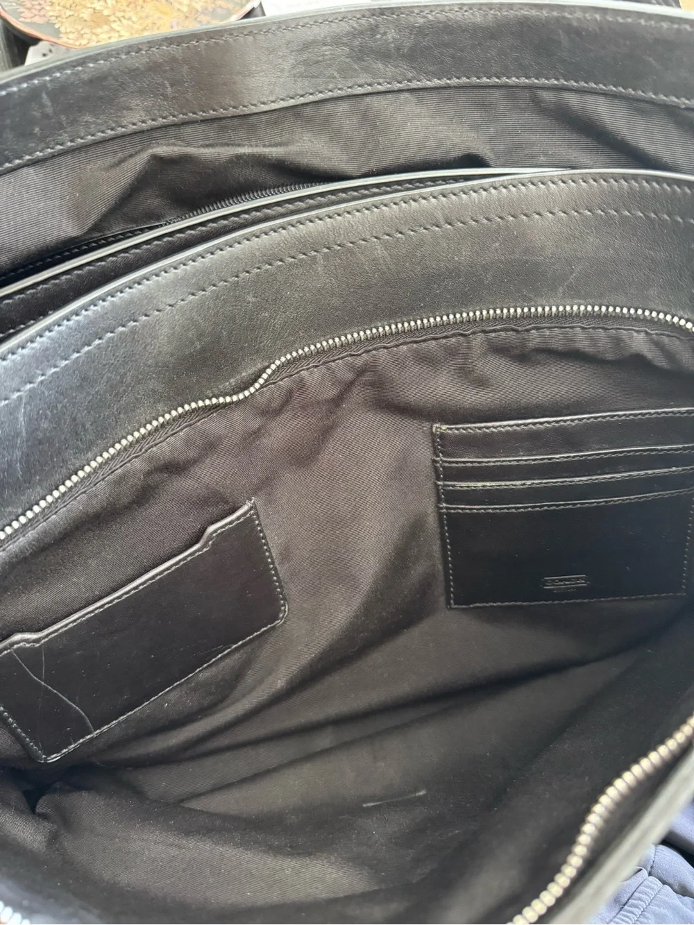 COACH F70098 Black Business Beekman Messenger Briefcase Laptop Bag